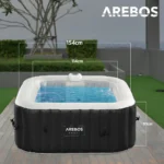 Arebos AR-HE-SPA4SL, Schwarz, 650 mm, 22 kg – Bild 5