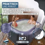 MSpa Whirlpool Urban Nest U-NE021 | Indoor & Outdoor Whirlpool - Aufblasbar - 2 Personen - Massagefunktion - Anti-Frost - Ozon-UV-C-Desinfektion – Bild 2