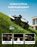 Mähroboter Mammotion LUBA Mini 2 AWD 1000, ohne Kabel, für bis zu 1000m², Triple-Kamera-KI + NetRTK, Randmähen, DropMow, 80% Steigung, 4G Moudel, APP – Bild 6