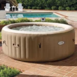 Intex 28408 Pure Spa Bubble Massage aufblasbares rundes Becken 216x 7x 165cm , 6 Personen