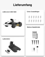 Mähroboter Mammotion LUBA Mini 2 AWD 1000, ohne Kabel, für bis zu 1000m², Triple-Kamera-KI + NetRTK, Randmähen, DropMow, 80% Steigung, 4G Moudel, APP – Bild 11