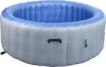 Whirlpool MCW-N97, 5 Personen, In-/Outdoor heizbar aufblasbar Pumpe PVC laminiert, rund Ø 198cm, grau-blau – Bild 5