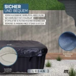 MSpa Whirlpool Urban Nest U-NE021 | Indoor & Outdoor Whirlpool - Aufblasbar - 2 Personen - Massagefunktion - Anti-Frost - Ozon-UV-C-Desinfektion – Bild 7