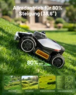 Mähroboter Mammotion LUBA Mini 2 AWD 1500, ohne Kabel, bis zu 1500m², Randmähen, DropMow, Allradantrieb, 80% Steigung, Auto-Kartierung, 4G Moudel, APP – Bild 6