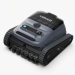 VONKO W10 Poolroboter Boden und Wand, Wasserlinie, Poolsauger Akku Kabelloser, mit AI-Vision Navigation, 180 Min Laufzeit, 20000LPH Leistungsstarker, Poolreiniger für Pools bis zu 200㎡, Graphitblau