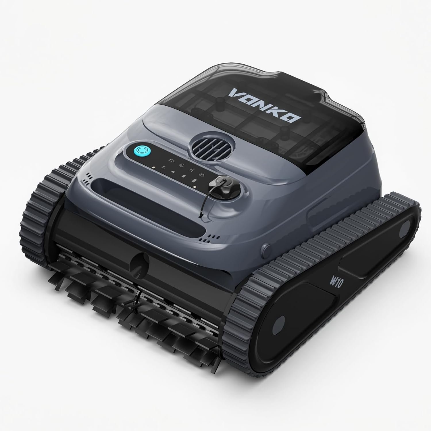 61fPIJZ5rDL._AC_SL1500_ VONKO W10 Poolroboter Boden und Wand, Wasserlinie, Poolsauger Akku Kabelloser, mit AI-Vision Navigation, 180 Min Laufzeit, 20000LPH Leistungsstarker, Poolreiniger für Pools bis zu 200㎡, Graphitblau – Bild 1
