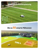 Mähroboter Mammotion LUBA 3 AWD 5000 mit Garage, ohne Kabel, für bis zu 5000 m², 360° LiDAR+NetRTK+KI Vision, 80% Steigung, Auto-Kartierung, 4G, APP – Bild 7