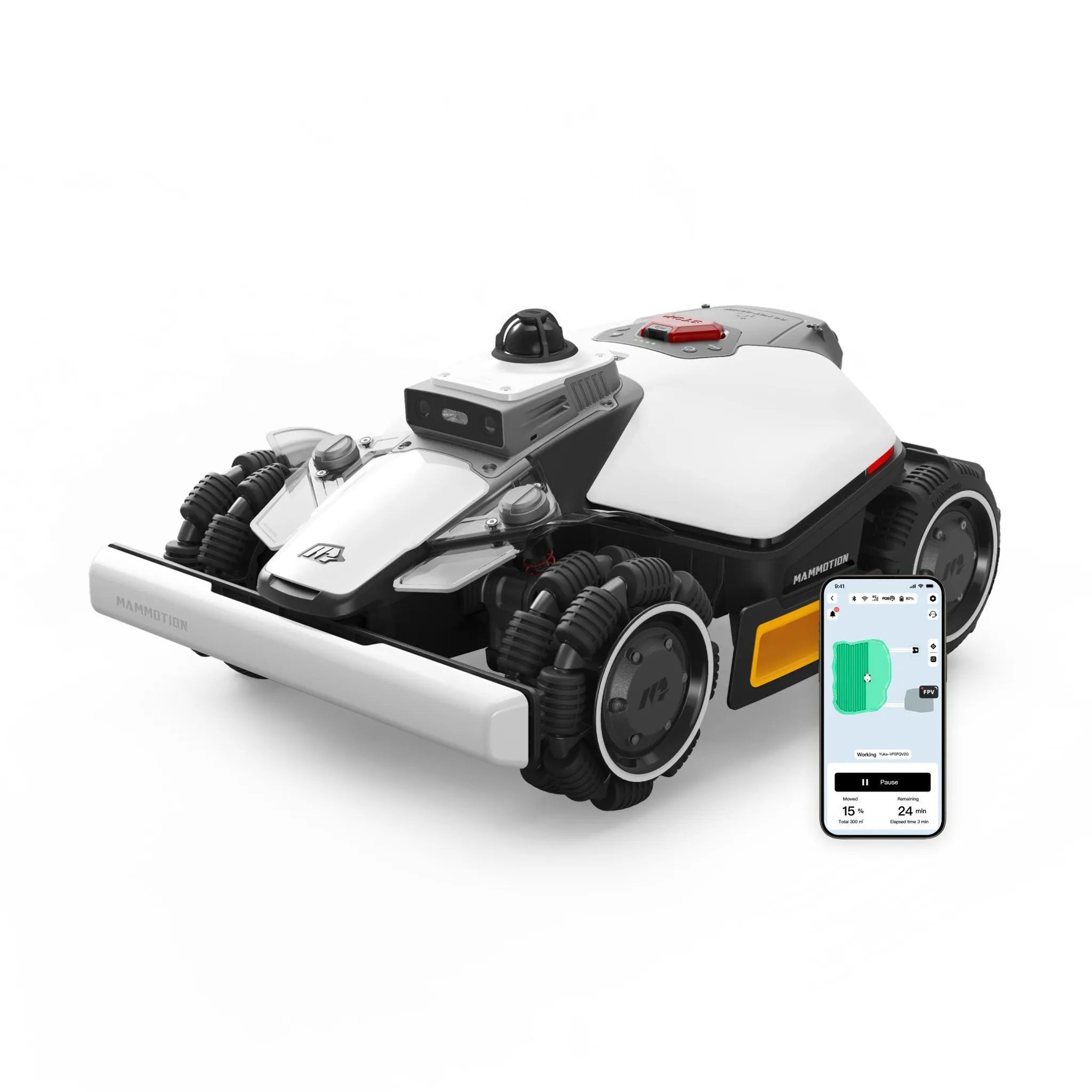 6af49f101b4a371fbe90cd2bcc139d87 Mähroboter Mammotion LUBA Mini 2 AWD 1500, ohne Kabel, bis zu 1500m², Randmähen, DropMow, Allradantrieb, 80% Steigung, Auto-Kartierung, 4G Moudel, APP – Bild 1