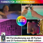 BRAST Whirlpool MSpa Amber Aero Plus mit Fester Außenwand | 180x180x65cm für 6 Personen | 140 Massagedüsen | LED-Beleuchtung in 20 Farben – Bild 4