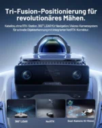 Mähroboter Mammotion LUBA 3 AWD 5000 mit Garage, ohne Kabel, für bis zu 5000 m², 360° LiDAR+NetRTK+KI Vision, 80% Steigung, Auto-Kartierung, 4G, APP – Bild 2