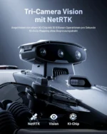 Mähroboter Mammotion LUBA Mini 2 AWD 1000, ohne Kabel, für bis zu 1000m², Triple-Kamera-KI + NetRTK, Randmähen, DropMow, 80% Steigung, 4G Moudel, APP – Bild 2