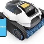 Spino E1 Poolroboter Akku Kabelloser, Boden und Wand, 5 Reinigungsmodi, Max 21950 LPH, 210 Min Laufzeit, Auto Wasserlinien Parkfunktion,SmartArc Routenplan (Spino E1 Neues)