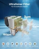 Gosvor (2026 Neu) Poolroboter Wand und Boden, Wasserlinie, Flachzone 4-in-1, Bis zu 200 Min. Laufzeit, Leichtgewicht 6,9 KG, 3μm Ultrafeiner Filter, Poolsuager Akku für Pools bis zu 200 m², Grau – Bild 6