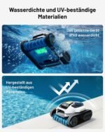 Spino E1 (2026 Neu) Poolroboter Wand und Boden, Wasserlinienreinigung, 21950 LPH Max, Laufzeit von 210 Minuten, 5 in 1 kabelloser Poolsauger, Navigation SmartArc, App-Steuerung, für Pools mit 150 m² – Bild 7