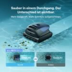 Beatbot (2026 Neu) Sora 10 Poolroboter Akku Boden und Wand, Reinigt Wasserlinie & Plattformen, 25700 LPH Saugleistung, smartes Wasserlinien-Parken, 5L Filterkorb, bis zu 5 Std. Laufzeit, Tiefblau – Bild 2