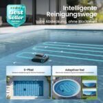 (2026 Upgrade) AIPER Scuba S1 Poolroboter Boden und Wand, Wasserlinienreinigung, Doppelfiltration, 270 Min Laufzeit, Intelligente Navigation, App-Steuerung & OTA-Updates für Einbau- und Aufstellpools – Bild 3