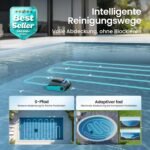 (2026 Upgrade) AIPER Scuba S1 Poolroboter Boden und Wand, Wasserlinienreinigung, Doppelfiltration, 270 Min Laufzeit, Intelligente Navigation, App-Steuerung & OTA-Updates für Einbau- und Aufstellpools – Bild 3
