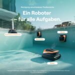 Beatbot (2026 Neu Sora 30 Poolroboter Akku Boden und Wand, 25700LPH Saugleistung, 3-Zonen-Reinigung, 5 Stunden Laufzeit, Filterkorb mit 5 L Kapazität, Mandarine – Bild 5