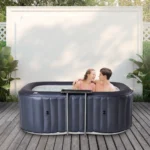 MSpa Whirlpool Urban Nest U-NE021 | Indoor & Outdoor Whirlpool - Aufblasbar - 2 Personen - Massagefunktion - Anti-Frost - Ozon-UV-C-Desinfektion