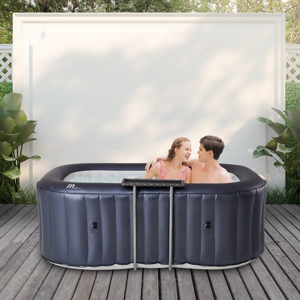8a0ceb1b6495e0ca28d0c9b6a6a80cbd MSpa Whirlpool Urban Nest U-NE021 | Indoor & Outdoor Whirlpool - Aufblasbar - 2 Personen - Massagefunktion - Anti-Frost - Ozon-UV-C-Desinfektion – Bild 1