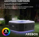 Arebos AR-HE-SPA4SL, Schwarz, 650 mm, 22 kg – Bild 4