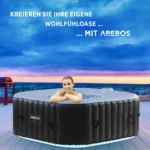 Arebos AR-HE-SPA4SL, Schwarz, 650 mm, 22 kg – Bild 2