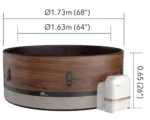 MSpa Whirlpool Duet, 173x173x65cm – Bild 13