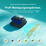 Beatbot (2026 Neu Sora 30 Poolroboter Akku Boden und Wand, 25700LPH Saugleistung, 3-Zonen-Reinigung, 5 Stunden Laufzeit, Filterkorb mit 5 L Kapazität, Marineblau – Bild 2