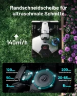 Mähroboter Mammotion LUBA Mini 2 AWD 1000, ohne Kabel, für bis zu 1000m², Triple-Kamera-KI + NetRTK, Randmähen, DropMow, 80% Steigung, 4G Moudel, APP – Bild 5