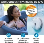 BRAST Whirlpool aufblasbar MSpa Tidal für 6 Personen | 138 Massagedüsen in 3 Intensitäten | einfache Steuerung per App – Bild 7