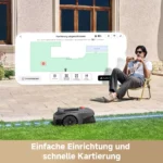MOVA ViAX 250 Mähroboter – 250 m², UltraEyes™ KI-Dual-Vision, U-Bahnplanung, Dual-Map, Hindernisvermeidung, App-Steuerung, 50min Akkulaufzeit – Bild 5