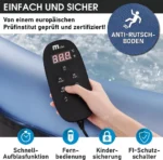 BRAST Whirlpool aufblasbar MSpa Bergen für 6 Personen | Ø204x70cm | 138 Massagedüsen | Energiespar-Timer – Bild 6