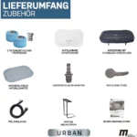 MSpa Whirlpool Urban Nest U-NE021 | Indoor & Outdoor Whirlpool - Aufblasbar - 2 Personen - Massagefunktion - Anti-Frost - Ozon-UV-C-Desinfektion – Bild 10