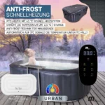 MSpa Whirlpool Urban Nest U-NE021 | Indoor & Outdoor Whirlpool - Aufblasbar - 2 Personen - Massagefunktion - Anti-Frost - Ozon-UV-C-Desinfektion – Bild 5