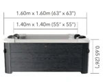 Mspa Whirlpool Oslo, 160X160X65Cm , Modell 2026 – Bild 16