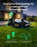 Mähroboter Mammotion LUBA Mini 2 AWD 1000, ohne Kabel, für bis zu 1000m², Triple-Kamera-KI + NetRTK, Randmähen, DropMow, 80% Steigung, 4G Moudel, APP – Bild 8