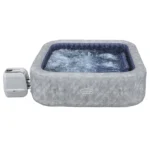 Bestway® LAY-Z-SPA® Energiespar-Whirlpool San Francisco HydroJet Pro™ mit App-Steuerung, für 7 Personen 230 x 230 x 71 cm, Marmor-Optik (Samtgrau) – Bild 2