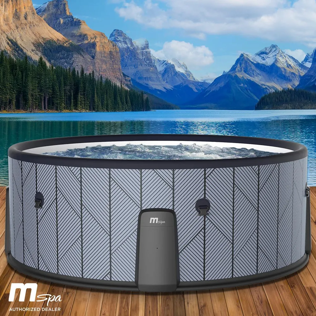 dc8ffe8f26c6ab509779dde38115d8c5 BRAST Whirlpool aufblasbar MSpa Tidal für 6 Personen | 138 Massagedüsen in 3 Intensitäten | einfache Steuerung per App – Bild 1