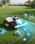 Mähroboter Mammotion LUBA Mini 2 AWD 1500, ohne Kabel, bis zu 1500m², Randmähen, DropMow, Allradantrieb, 80% Steigung, Auto-Kartierung, 4G Moudel, APP – Bild 4