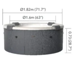 MSpa Whirlpool Denver, 180x180x70cm – Bild 12